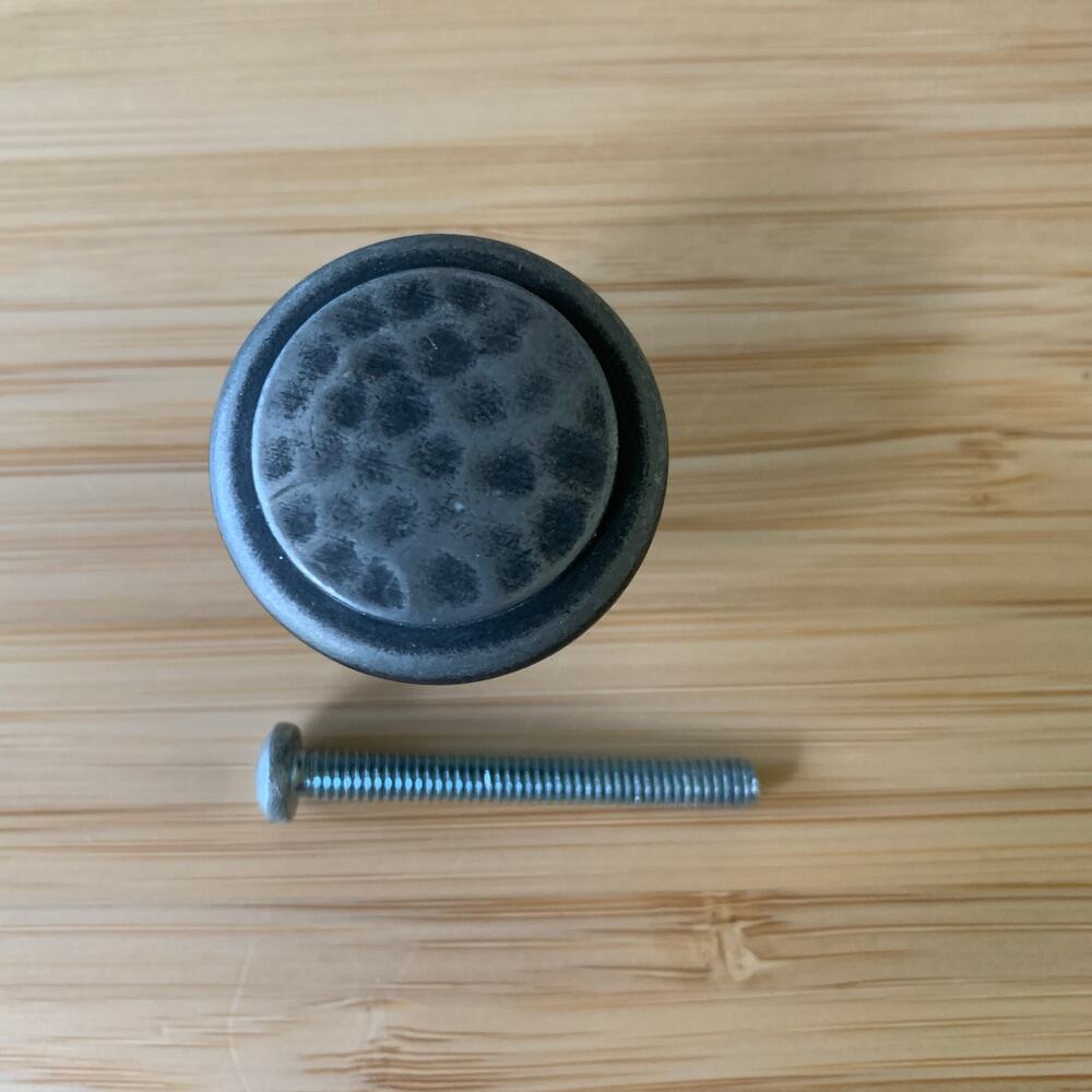 Amerock Kitchen Cabinet Knob Hammererd Round Head 1 1/4" diameter Lot 21 - Picture 3 of 3